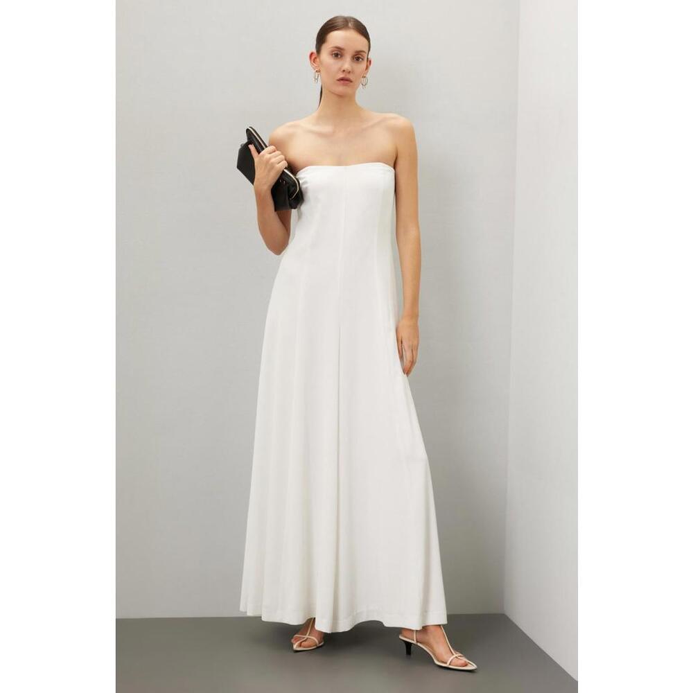 Rosetta Getty x RTR Strapless Jumpsuit Size 0 with Stain